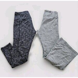 Active Pants Womens XL Lot of 2 PINK Along Fit Dark Light Heathered Gray Stretch
